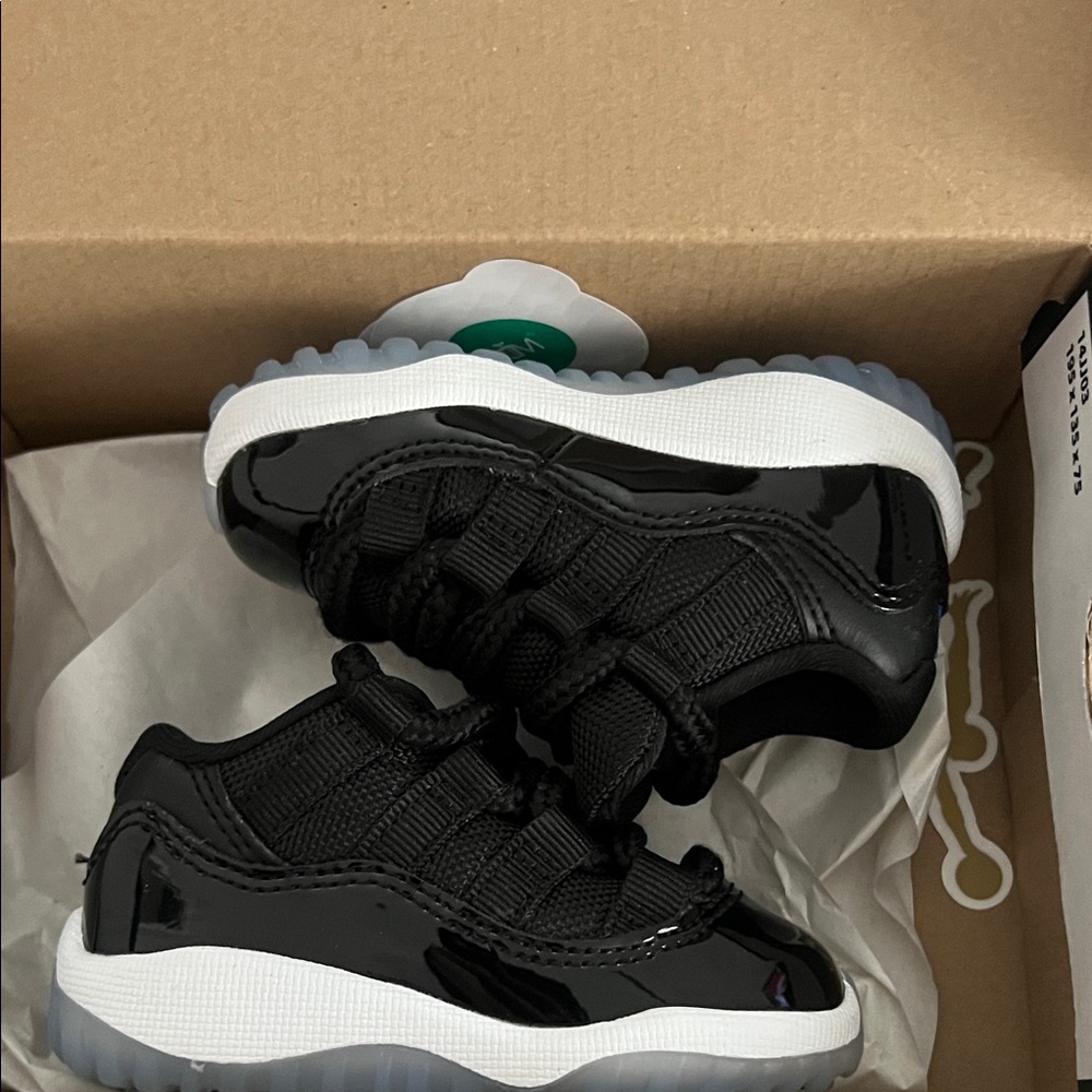 Jordan Kids Black and White Sneakers